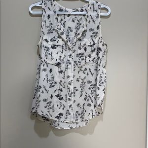 Club Monaco Cream Blouse